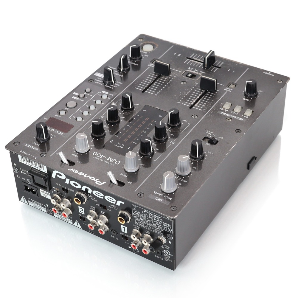 Pioneer DJM-400 2-Channel Professional DJ Mixer - Black - Tested & Working